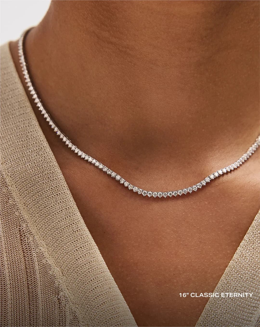 Collier de tennis CZ Iced Out Bling pour femme, 3mm, 3 broches, 5A, cubique, contre-indiqué, classique, tour de cou féminin, 16 po, 18 po
