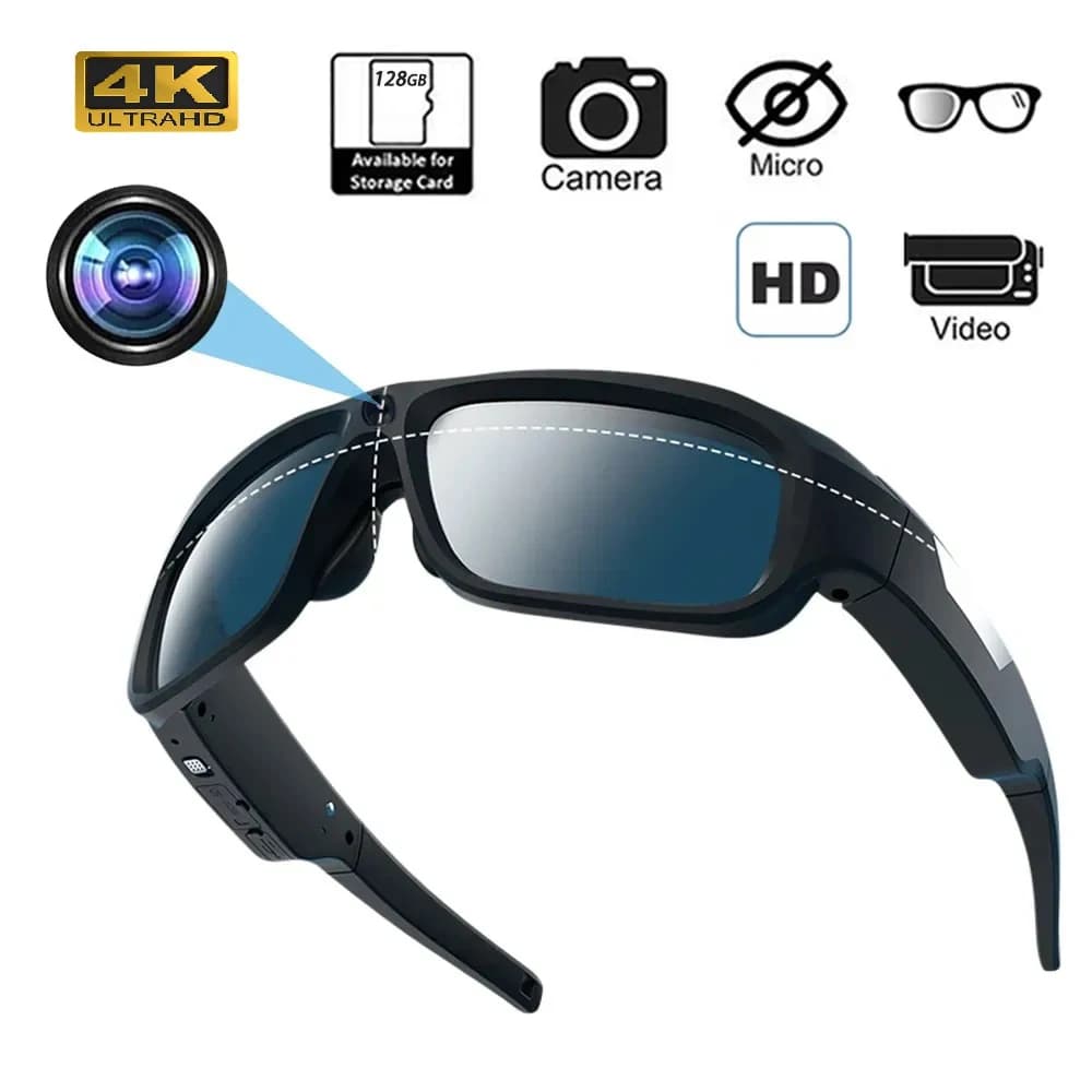 4K HD lunettes caméra vidéo conduite enregistrement cyclisme vidéo lunettes intelligentes avec lunettes caméscope pour Mini caméra extérieure