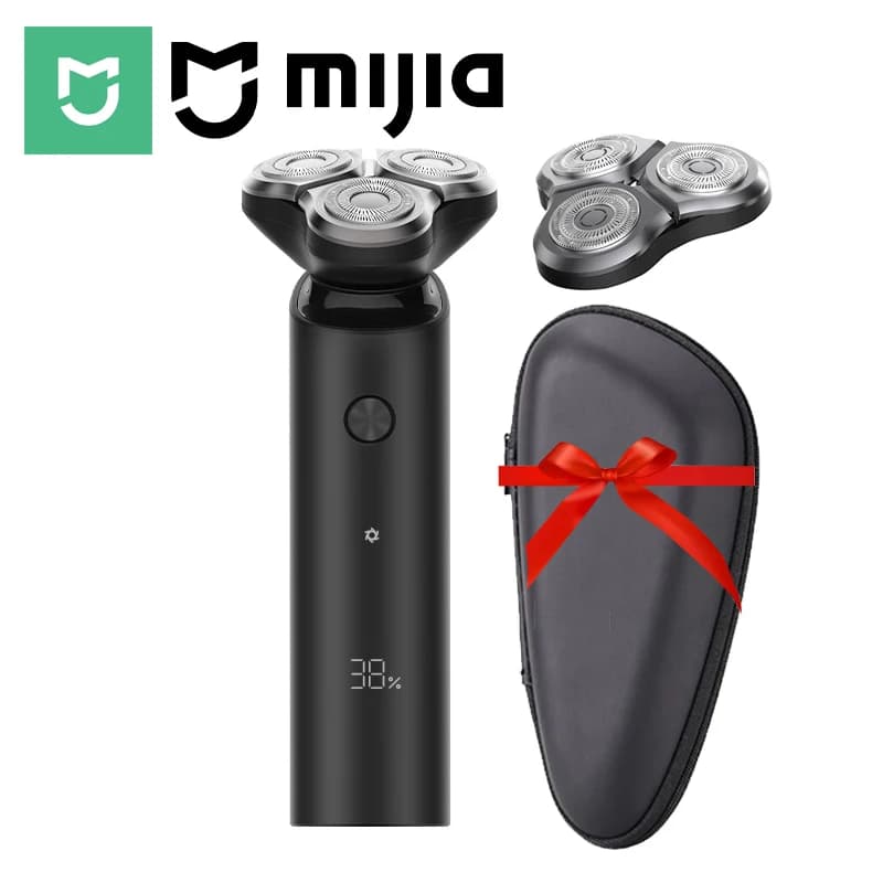 Rasoir électrique MIJIA S500, tondeuse à triple lame pour hommes, rasage à sec et humide, machine à couper la barbe et les cheveux, rasoir lavable