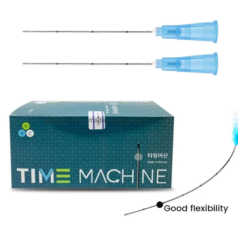 Micro canule émoussée stérile jetable coréenne, 14G 18G 22G 25G 27G 30G 50mm 70mm, pour remplissage d'outils de beauté