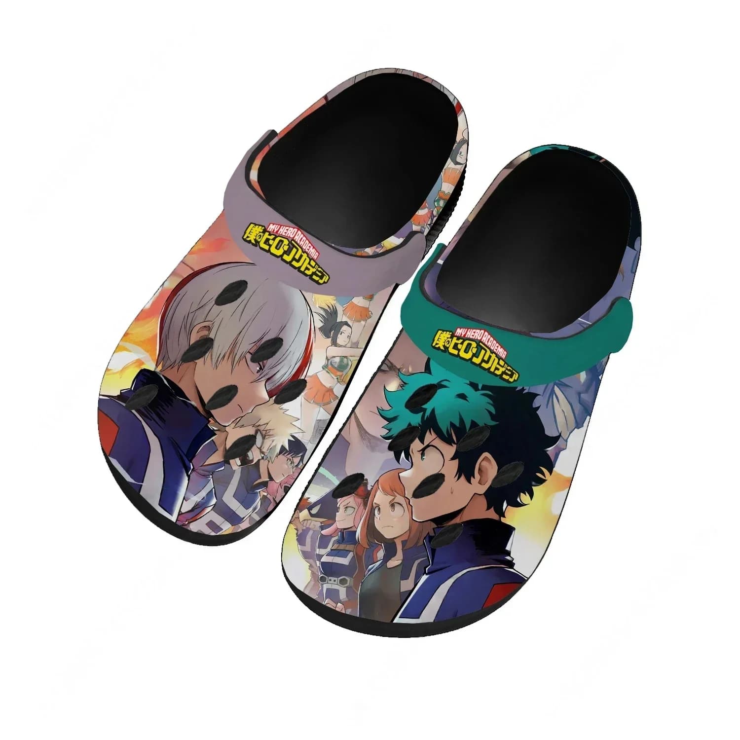 Sandales d'été M-My H-Hero A-Academias pour femmes et adolescentes, chaussures aquatiques tendance, sabots de jardin respirants et confortables,