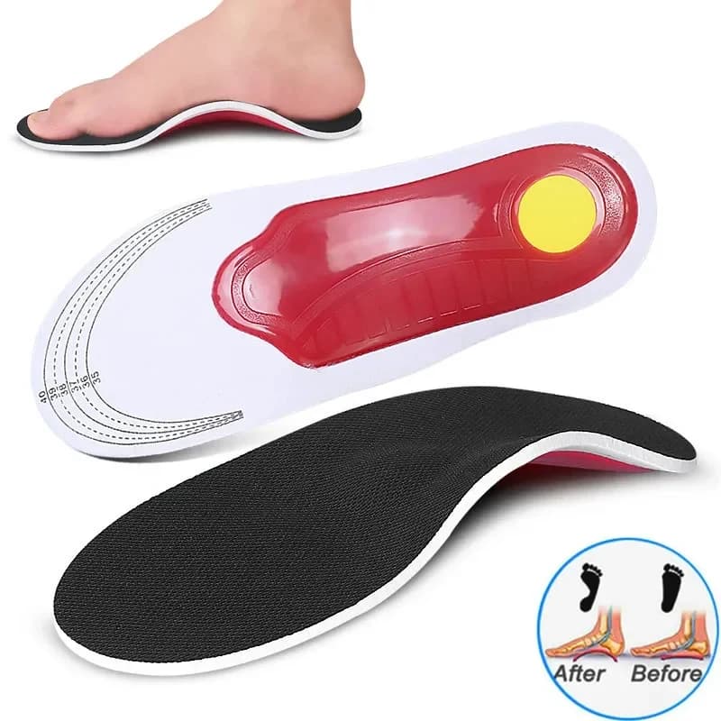 1 à 5 paires de semelles orthopédiques avec soutien de la voûte plantaire, inserts sportifs pour chaussures plates, coussinets de talon pour la