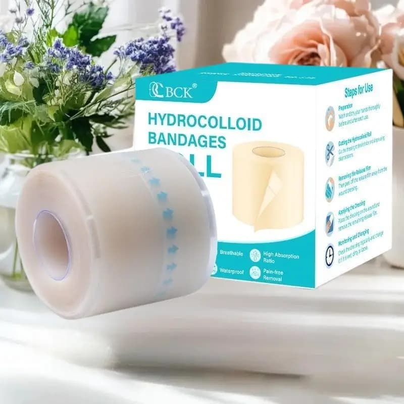 Rouleau de pansement hydrocolloïde, 1 rouleau, pour un soin efficace des plaies, ruban de couverture de cicatrice auto-adhésif Extra fin, doux et
