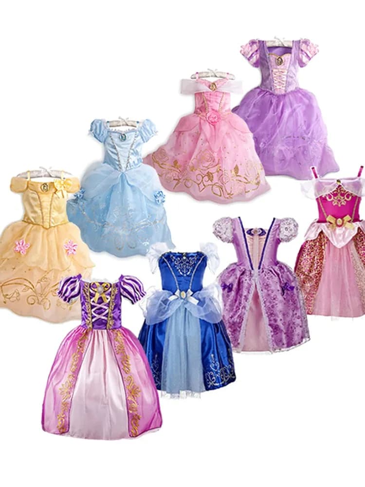 Bébé fille Raiponce Costume enfants la Belle au bois dormant Belle Sofia robe enfants Halloween carnaval fête princesse robe fille déguisement