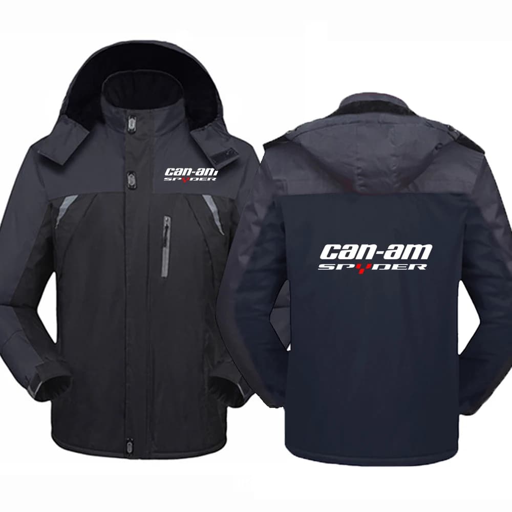 Can Am motos hommes nouveau imprimé épaissir coupe-vent manteaux imperméable garder au chaud en plein air vêtements confortables vestes