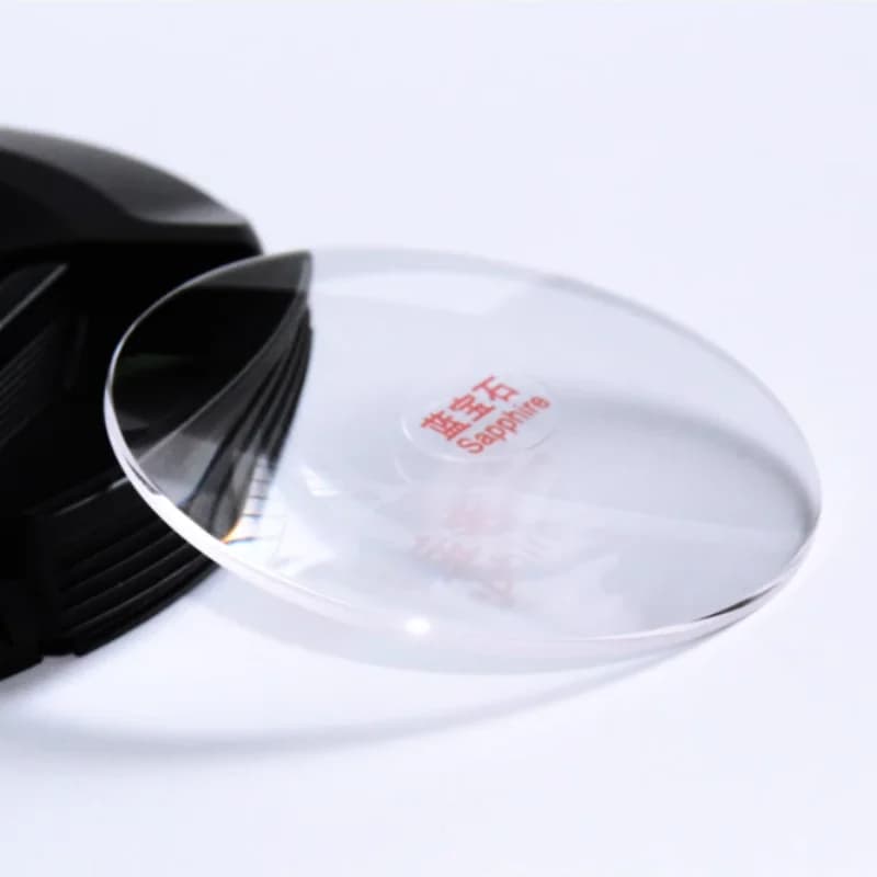 Verre de montre en saphir à dôme unique, épaisseur de bord de 1,5 mm, cristal rond, diamètre de 30 à 39,5 mm, lentille grossissante pour montre