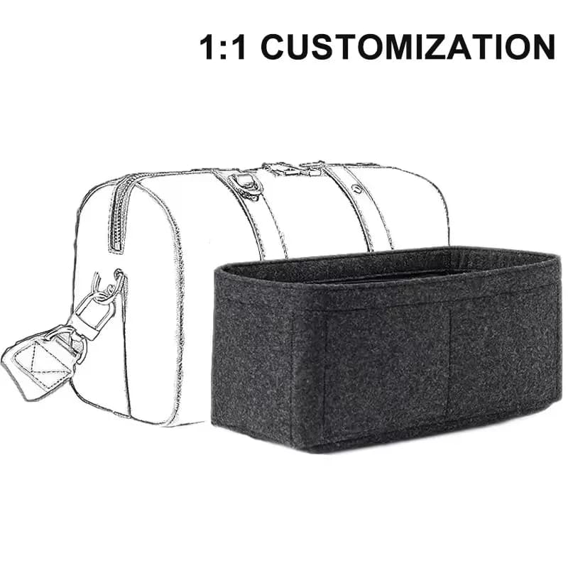 Organisateur d'insertion en feutre pour Keepall 45 50 55 60, sac de voyage, sac de Support doublé, sac de rangement de cosmétiques