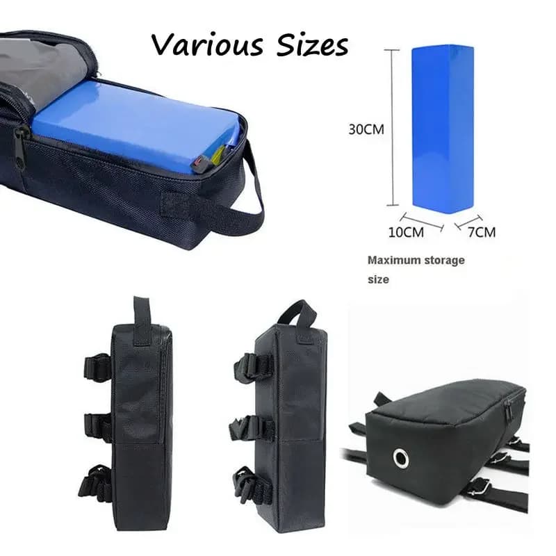 Sac de batterie au lithium en PVC pour scooter électrique, sac de batterie avant arrière, accessoires de vélo, sac de vélo VTT