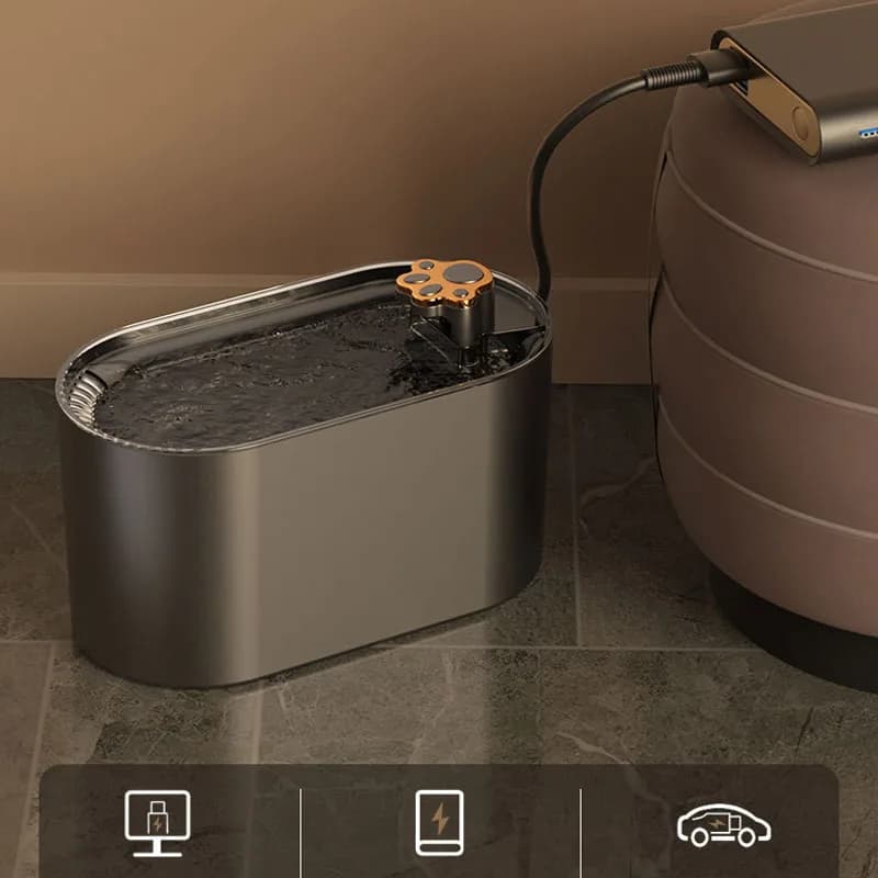 Fontaine d'eau automatique pour chat 3L, grande capacité, Recirculation, filtring, fontaine pour animaux de compagnie, USB, électrique, muet,
