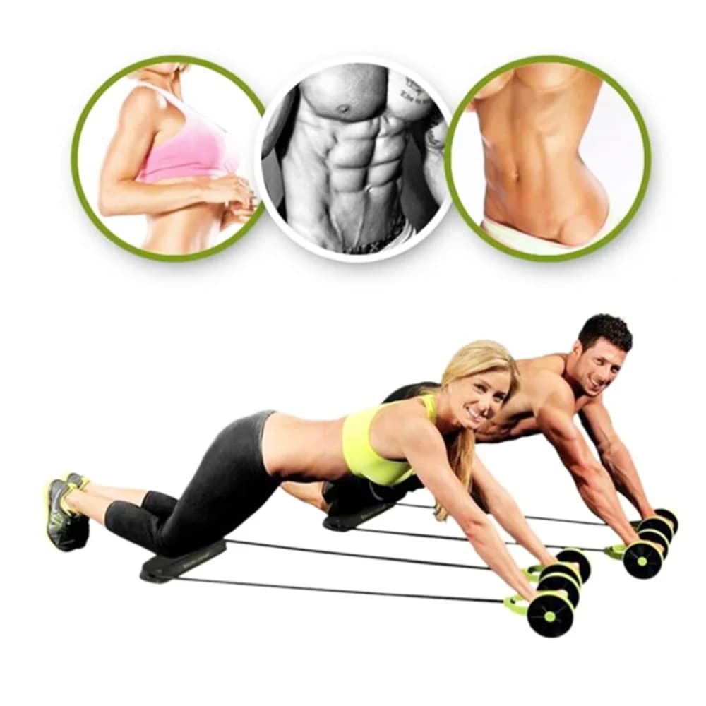 Rouleau Abdominal, Appareil d'Entraînement Abdominal, Équipement d'Exercice Multifonctionnel pour la Taille et les Jambes