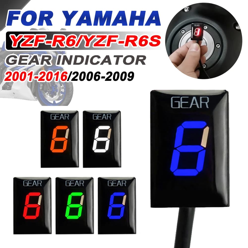 Compteur d'indicateur de vitesse pour Yamaha YZF R6S 2006-2009 YZF-R6 YZFR6 YZF R6 2001 - 2013 2014 2015 2016 accessoires de moto