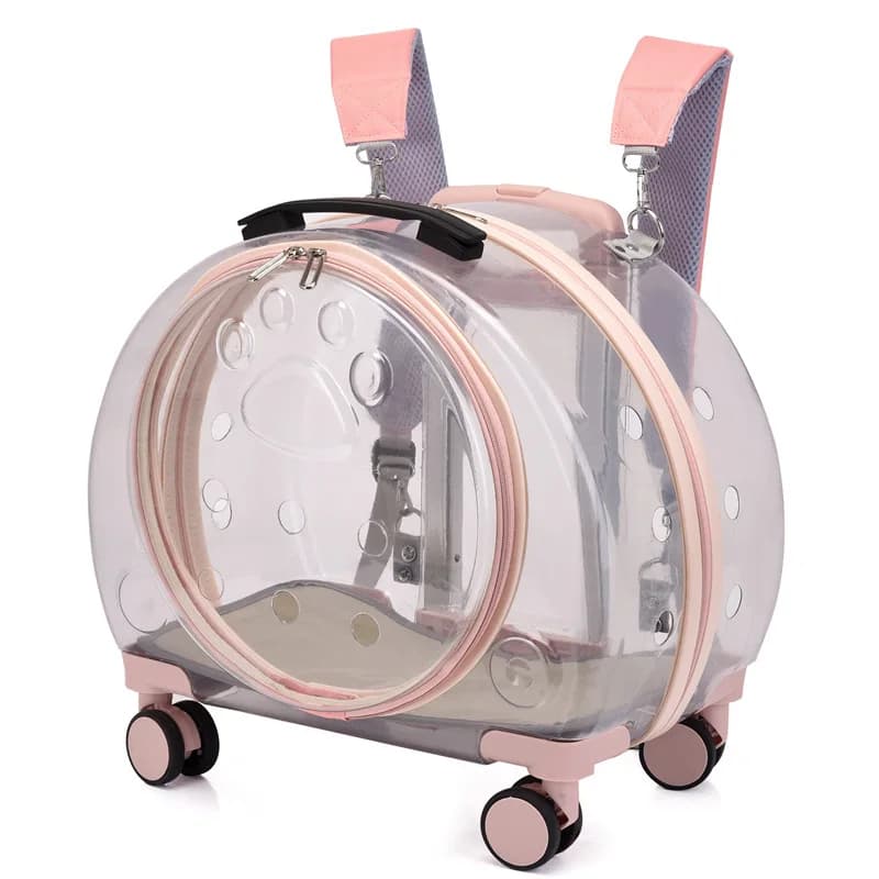 Sac à dos de transport pour animaux de compagnie, sac à dos à bulles, pour chats et chiots, pour les voyages, la randonnée, la marche et les