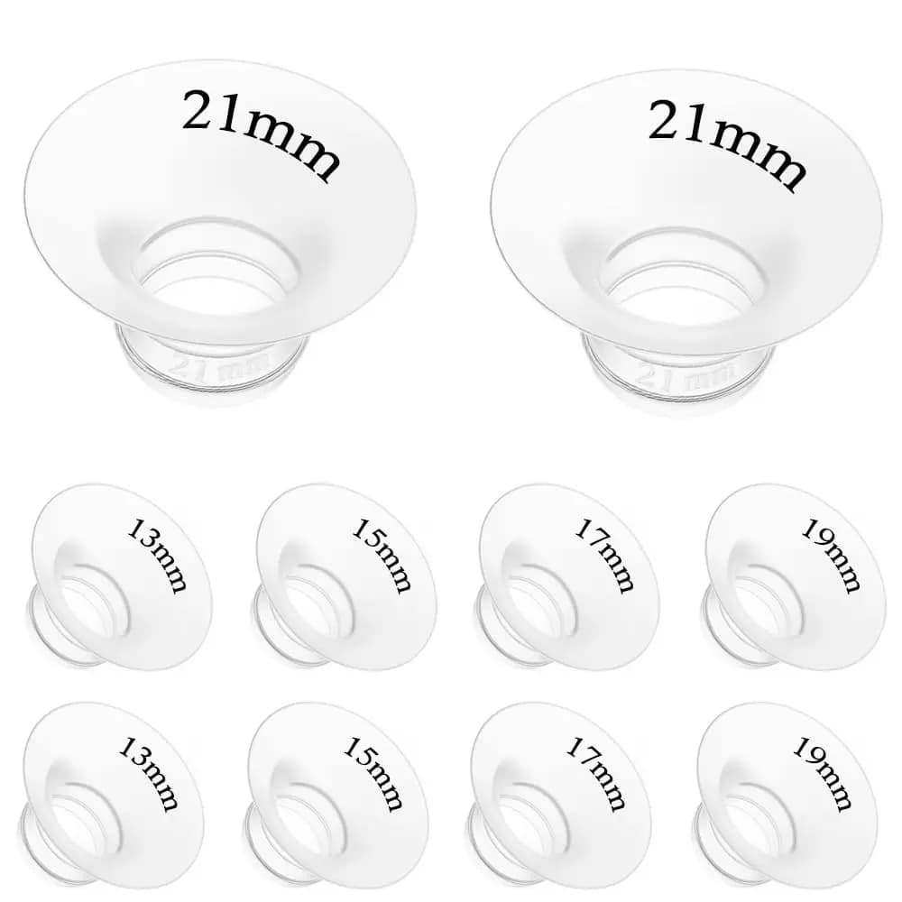 Insert à bride compatible avec le tire-lait Momcozy/Spectra/Medela/eufy/Elvie/Lansinoh/Paruu et la plupart des boucliers de 24 mm