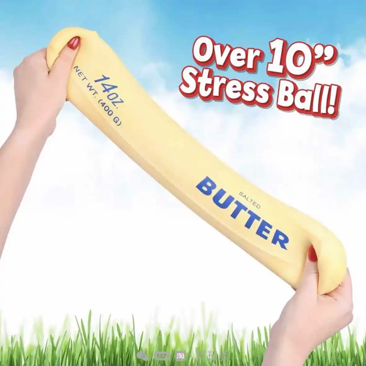 Balle anti-stress géante en forme de cube de fromage - Grande balle compressible façonnable, jouet sensoriel non rebondissant, cadeau anti-stress