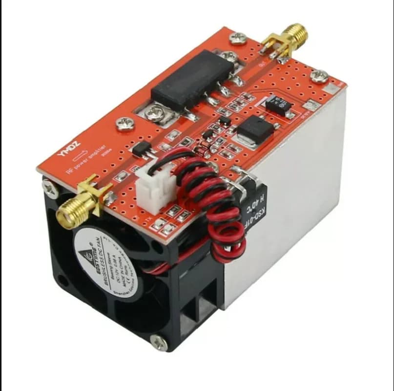 Amplificateur de puissance Radio UHF RF 350-480MHZ 13W, amplificateur DMR uhf + dissipateur thermique + ventilateur