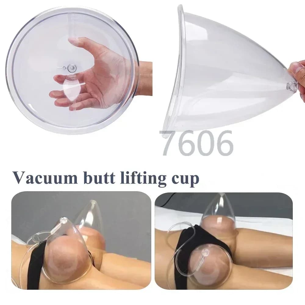 Tasse bout à bout pour Machine d'agrandissement des fesses, 16cm, 19cm, 21cm, 1200ml/1500ml/1800ml, aspiration des seins, levage des hanches, tasse