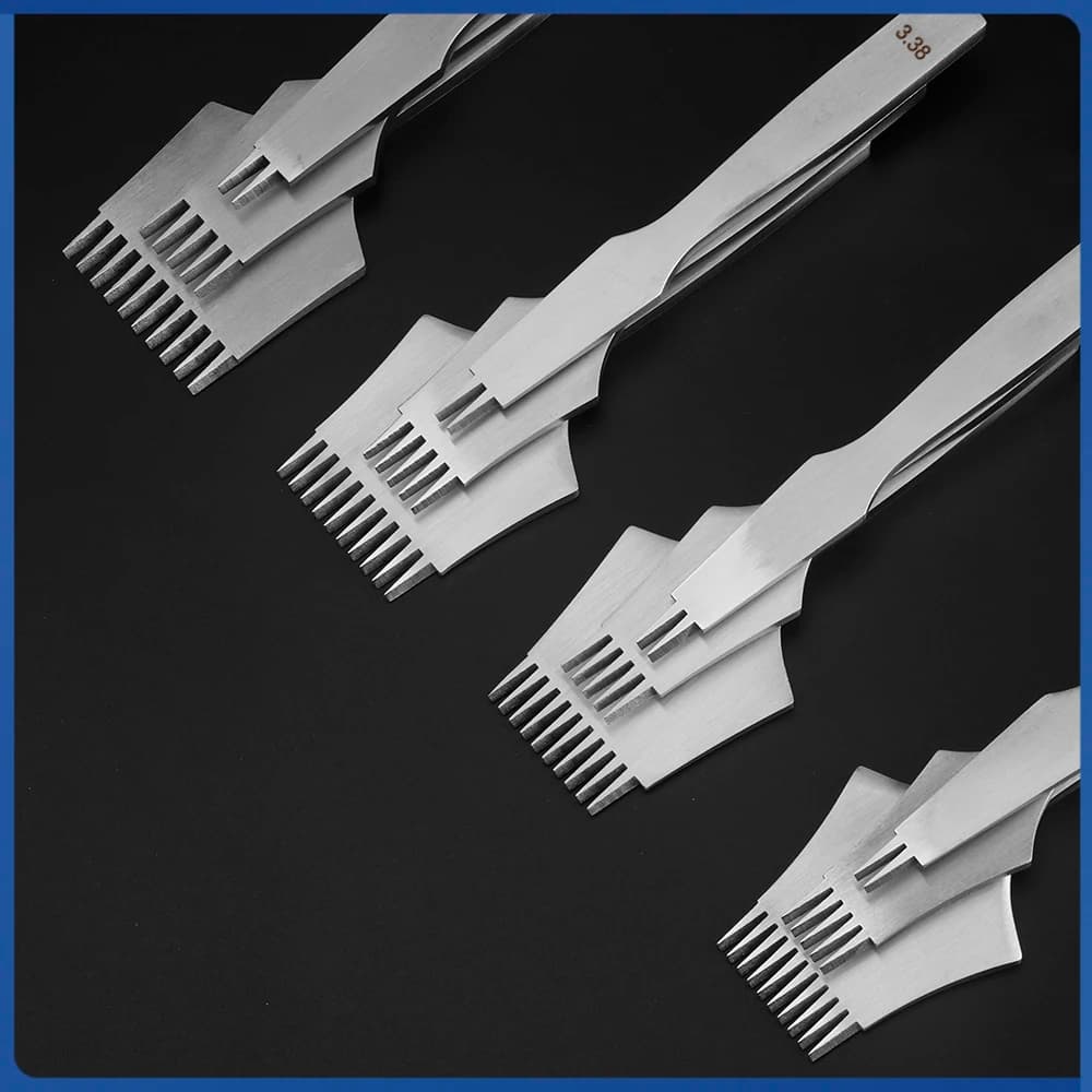 QJH – ensemble d'outils de poinçonnage du cuir, ciseau de perçage du cuir, matrice de coupe de trous en cuir Durable, ciseau en acier