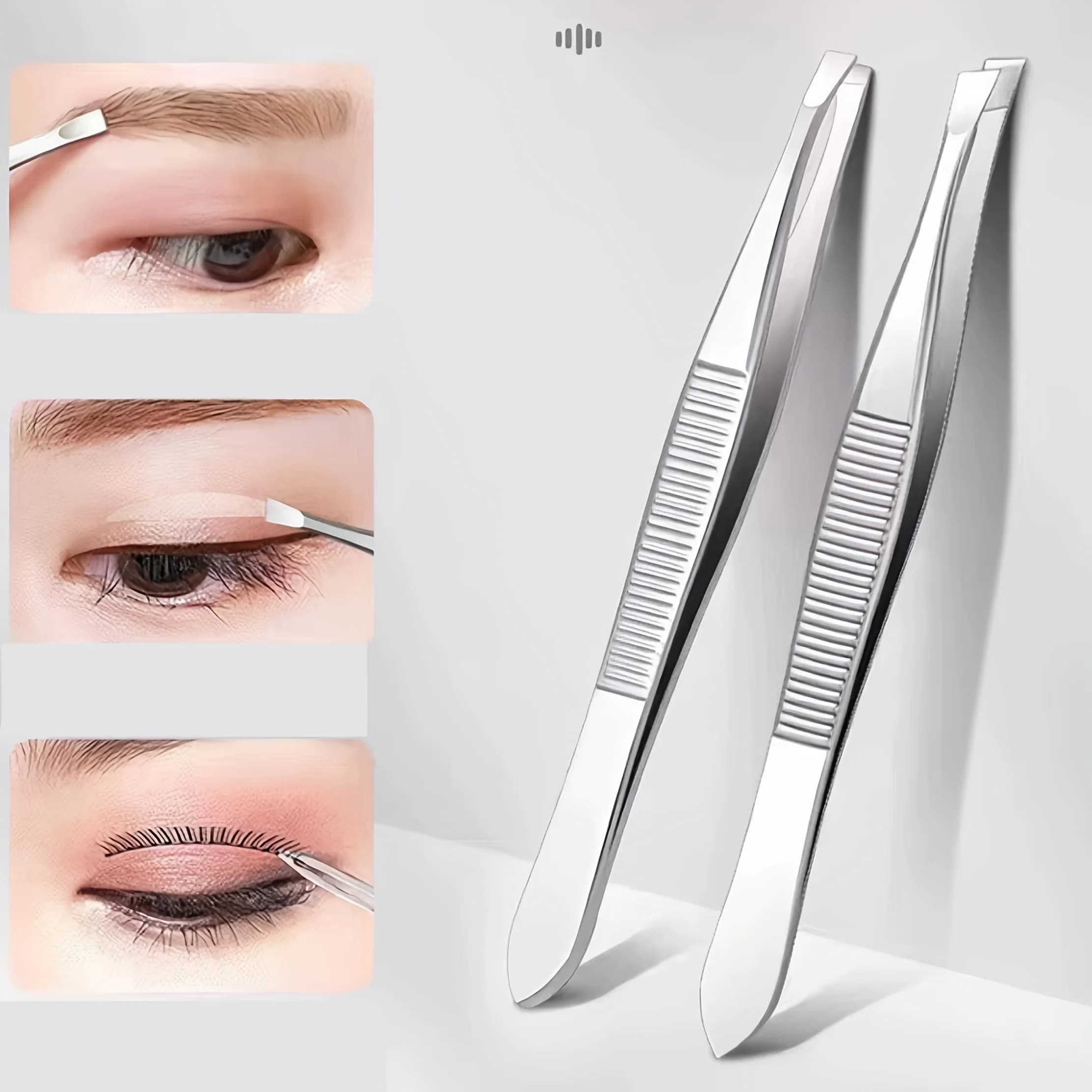 Pince à épiler professionnelle de précision pour hommes et femmes, design à pointe inclinée pour des sourcils impeccables, outil d'épilation et