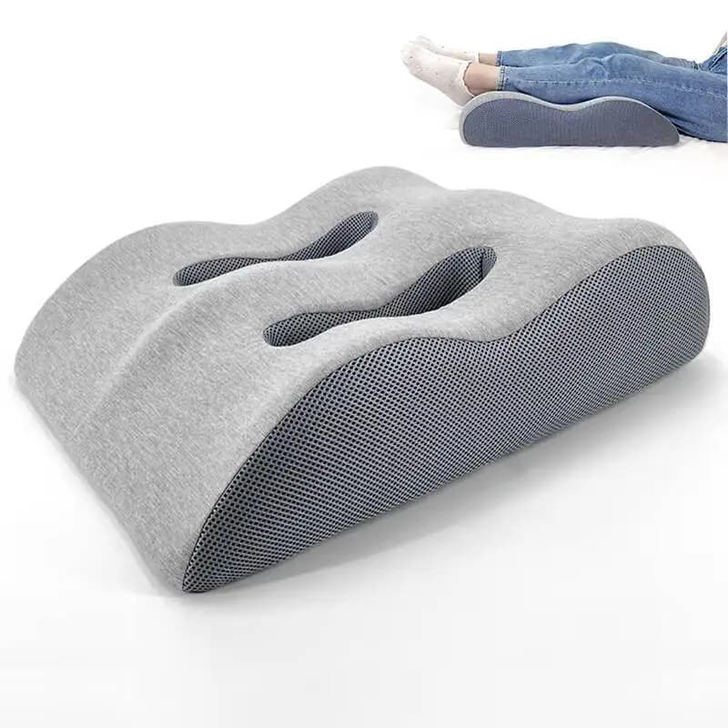 Coussin d'élévation post-chirurgical, oreiller en mousse à mémoire de forme pour les jambes, soulagement de la douleur au genou, rehausseur de