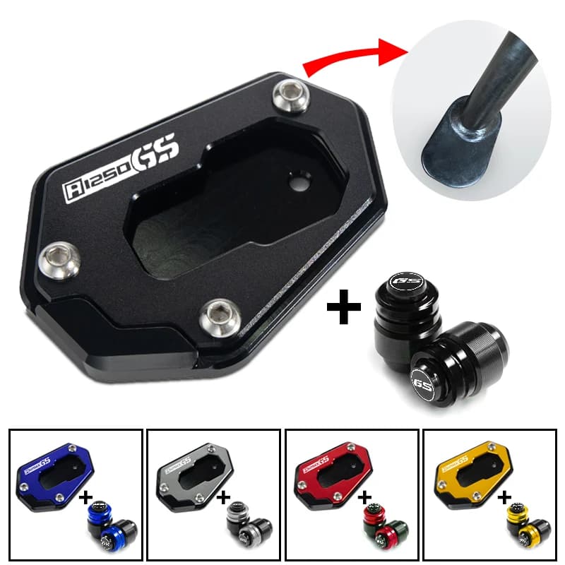 Support latéral de moto pour BMW R1250 GS R 1250 GSA R1250GS/Adventure R 1250GS Rallye HP, support d'extension élargi, accessoires