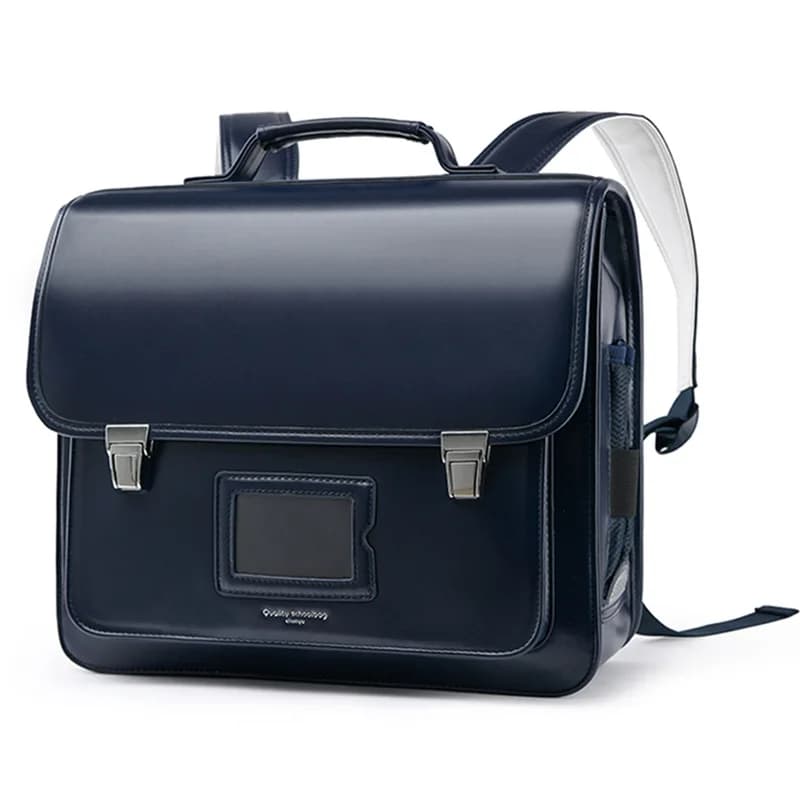 Cartables japonais élèves du primaire école sac à dos de luxe PU étanche sacs d'école horizontaux garçons filles Kawaii livre sac