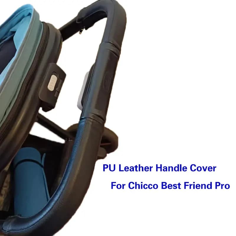 Housse de poignée en cuir pour poussette de bébé, pour Chicco, meilleur ami, manchon pare-chocs, housse de protection pour barre, accessoires de