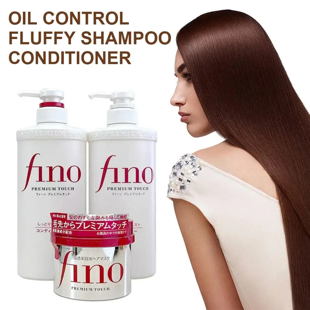 Fino Premium Touch Soaking Beauty Conditioner - Réparation en profondeur des cheveux secs, bouclés et endommagés, hydratant longue durée,