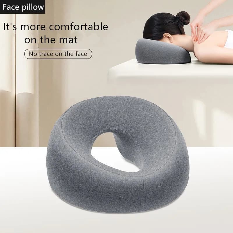 Oreiller ergonomique en mousse à mémoire de forme, respirant, repose-tête, Massage corporel, repose-visage, pour Salon de beauté