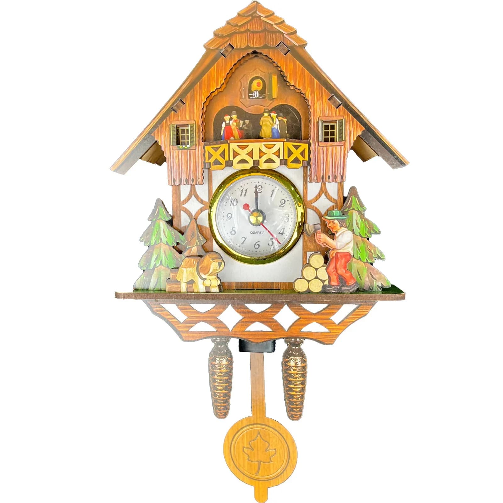 Horloge murale suspendue en bois, réveil oiseau, horloges coucou pour la décoration de la maison, montre à Quartz, décoration de la maison