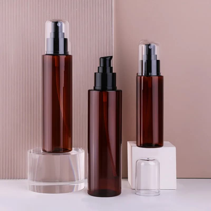 Bouteille de Lotion rechargeable de 100ml à 200ml, flacon pulvérisateur pour crème PET, shampoing, pompe, conteneurs cosmétiques vides, bouteille