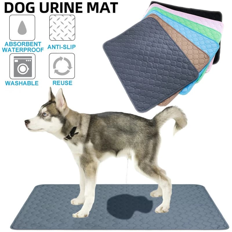 Couverture de coussin de pipi pour chien, couche réutilisable très absorbante, lavable, coussin d'entraînement pour chiot, tapis d'urine pour lit