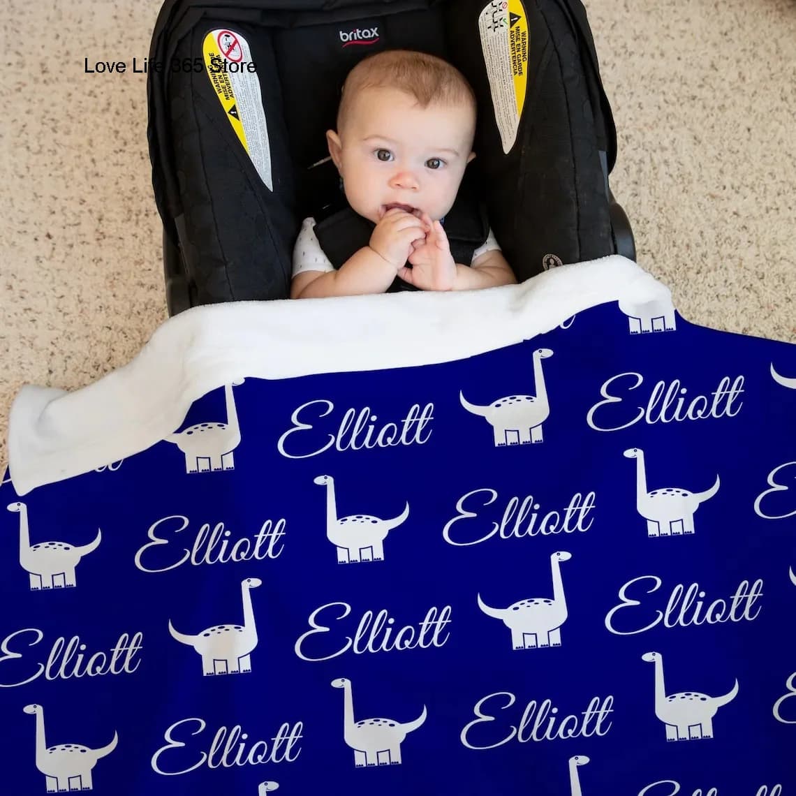 Couverture Personnalisée avec Nom pour Bébé et Enfant, Cadeau en Goutte, Tissu en Polyester Doux et Souriant, pour le Camping et les Voyages, 36