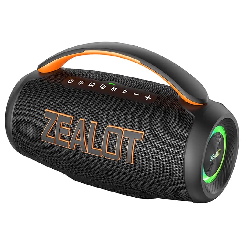 Zealot-P12 haut-parleur Bluetooth 60W haut-parleur Portable avec 10 heures de lecture, poignée Portable, pour le Camping, la fête, TWS, AUX