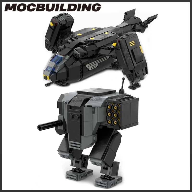 Blocs de construction MOC, navette d'extraction, modèle classique, personnages de jeu célèbres, briques à assembler soi-même, jouets créatifs,