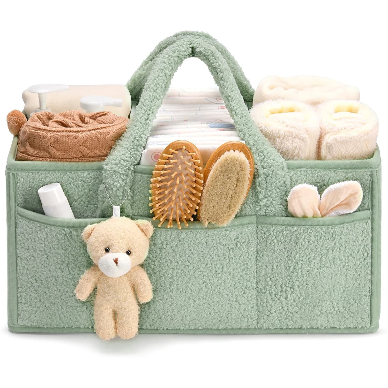 Organisateur de couches pour bébé pour table à langer, panier de rangement portable pour la crèche et la voiture, cadeau de naissance