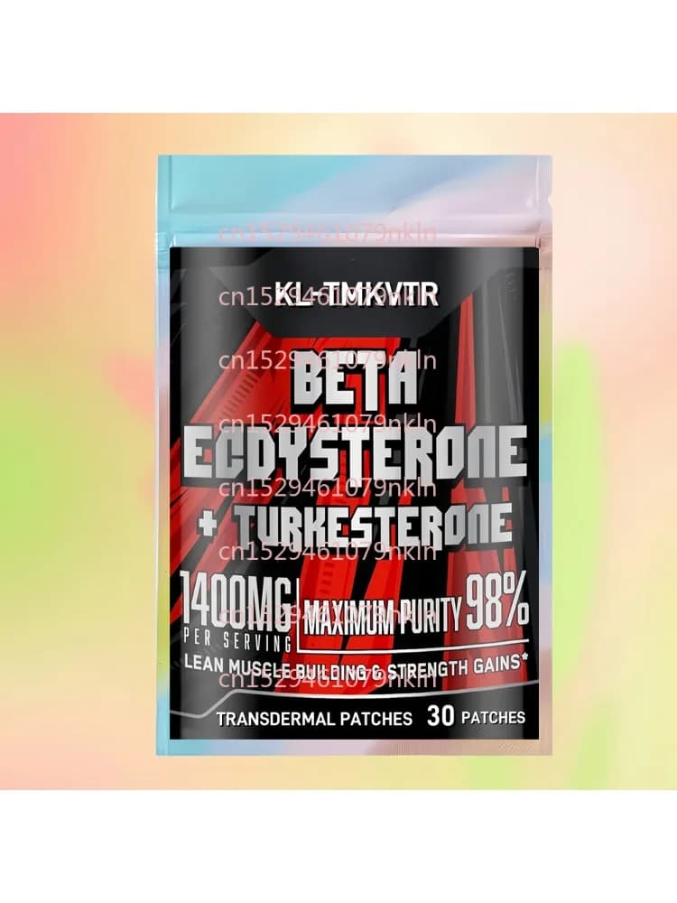 30 Patchs Transdermiques de Bêta-Ecdystérone et de Turkesterone pour la Masse Musculaire Maigre, les Performances Athlétiques et la Force