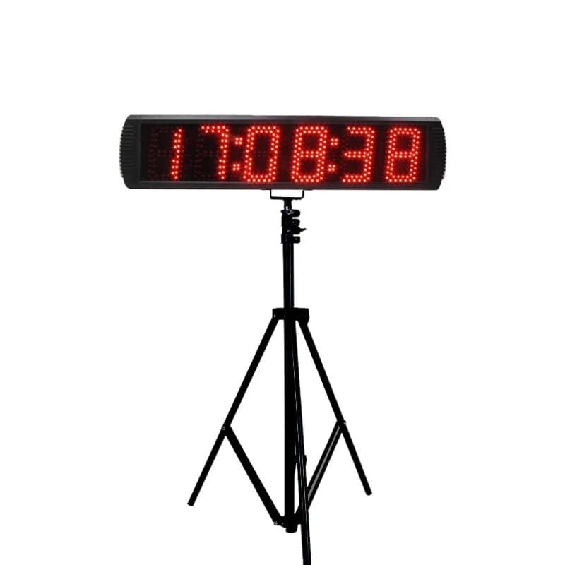Grande minuterie de course numérique LED, minuterie de course électronique pour sport avec chronomètre, compte à rebours
