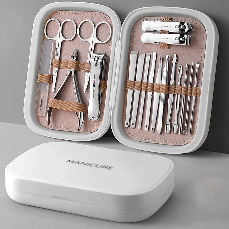 Kit de manucure professionnel dynamique, coupe-ongles, pédicure, points noirs, imperfections, cils, maquillage, outil de soin du visage