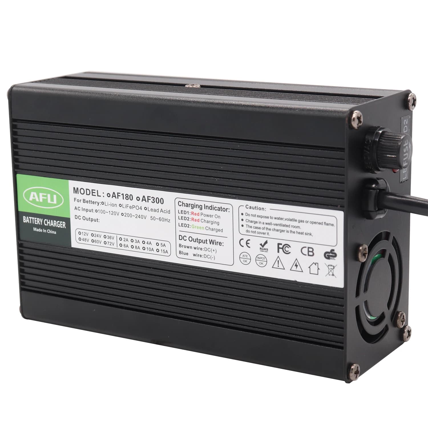 Chargeur de batterie LiFePO4 29.2V 10A pour chargeur intelligent de batterie 8S 25.6V 24V LiFePO4