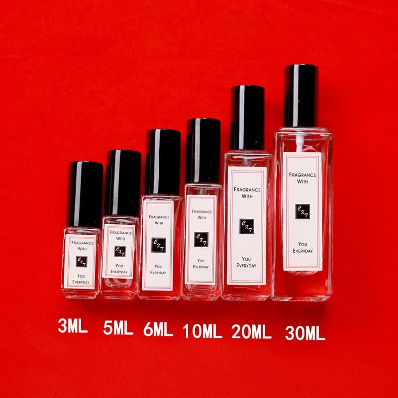 Bouteille de parfum en Spray, 20/50 pièces, 3/5/10/20/30ml, verre doré, vide, noir, sous-portátil, vente en gros