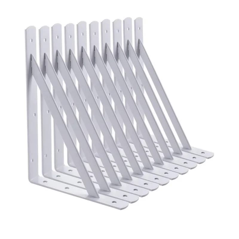 Supports d'étagère pour trépied robustes, étagère flottante en acier noir, supports muraux en forme de L, Support d'angle de Support d'étagères