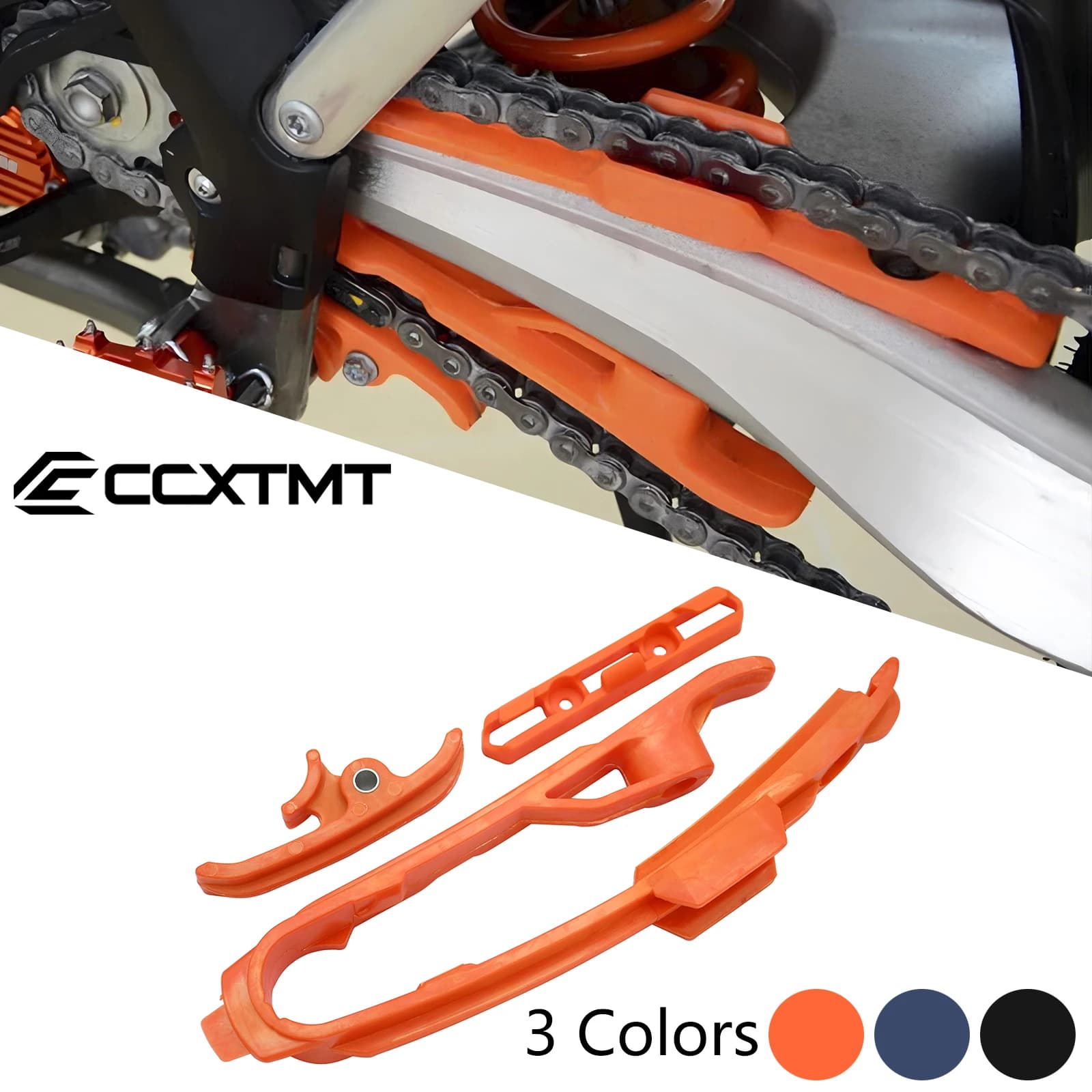 Kit de protection de pièce coulissante de curseur de chaîne de serrage de tuyau de frein pour KTM SX XC XCF SXF SMR ENDURO SMC 125 150 250 300 350