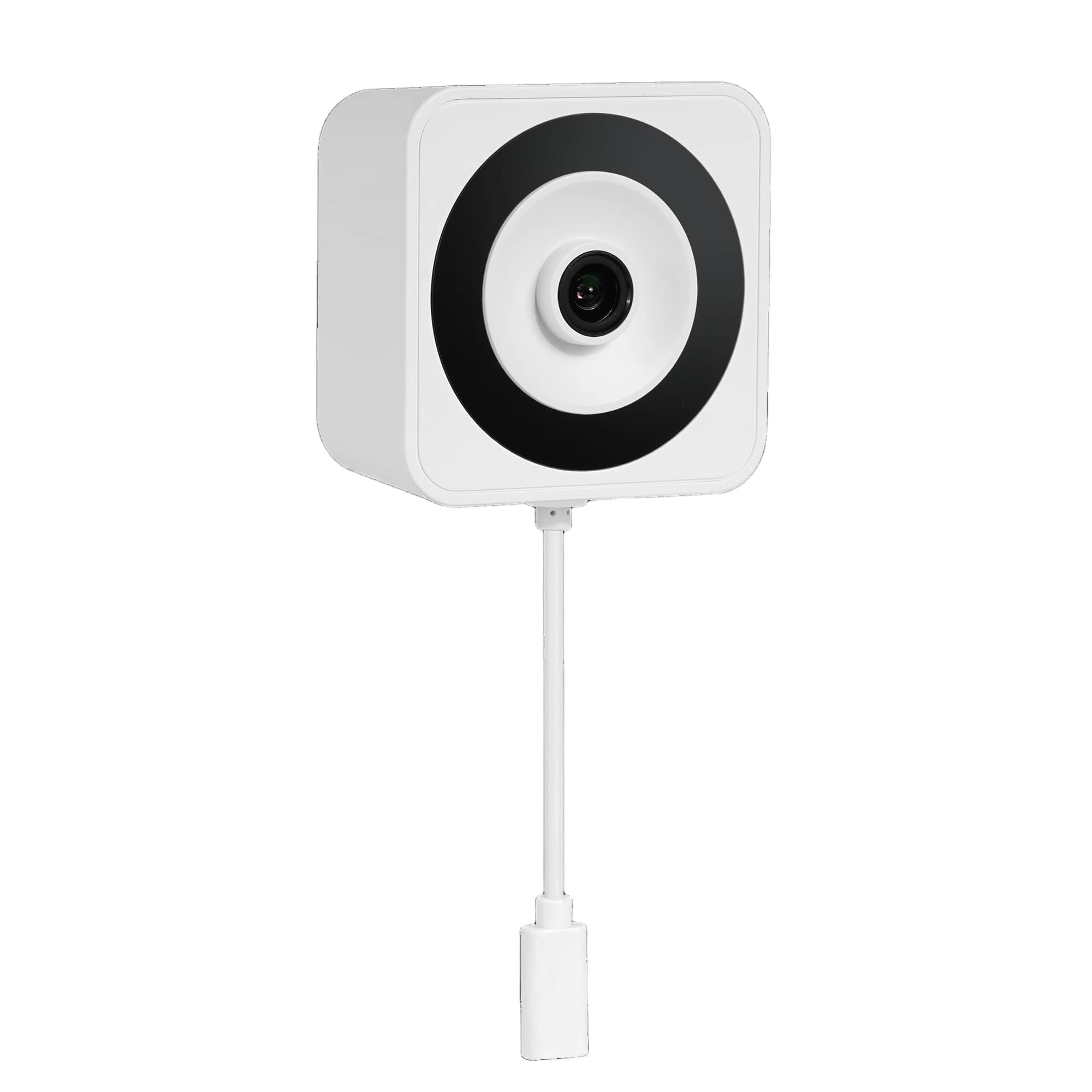 Caméra de fenêtre intelligente Tuya 2K, Wifi 5G, mini, magnétique, avec affichage de l'heure, enregistrement 24h/24 et 7j/7, caméra en verre pour