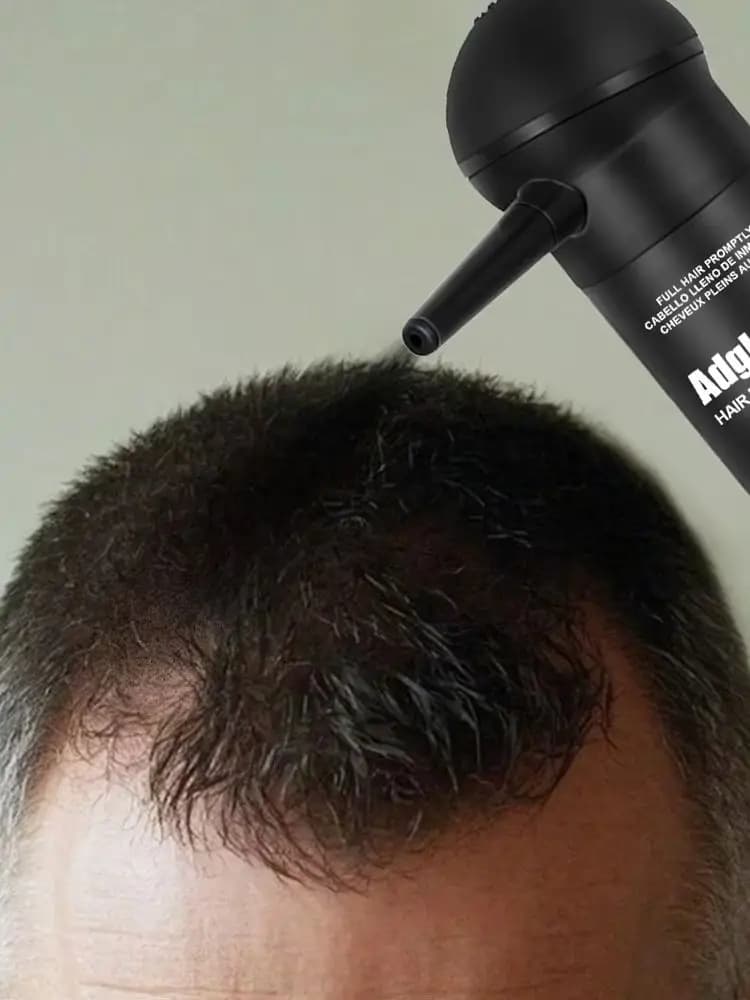 Kit de poudre de fibres Adglamful 30g, solution d'épaississement temporaire des cheveux, pour hommes et femmes avec cheveux amincissants, facile à