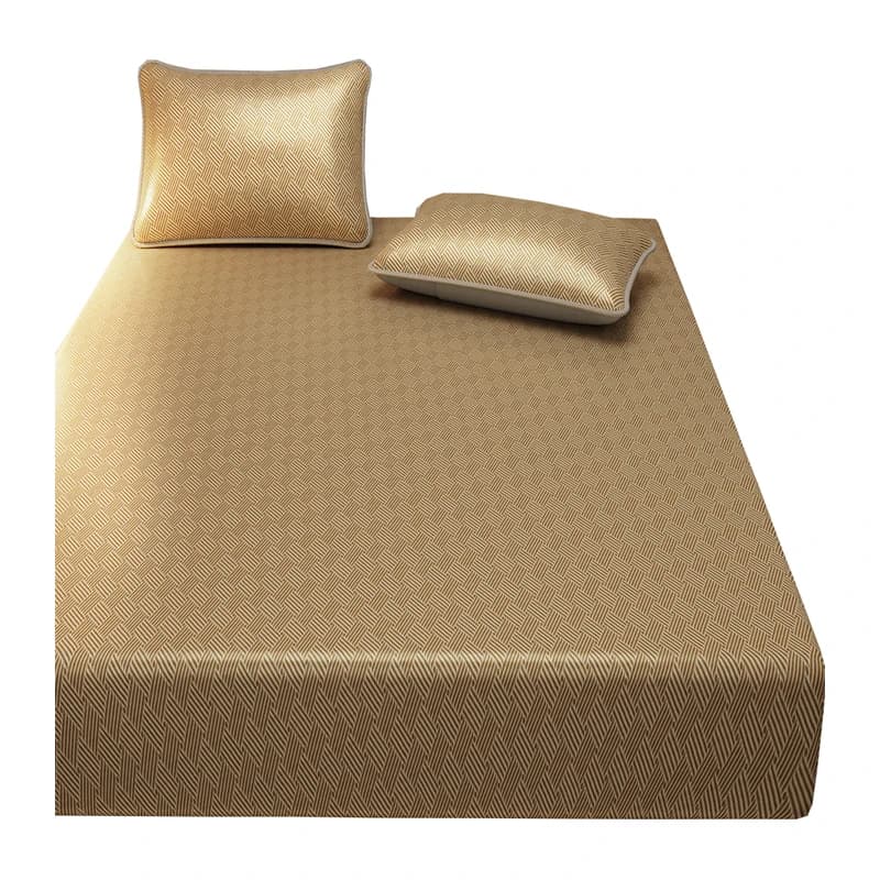 Drap-housse rafraîchissant en soie glacée pour l'été, protège-matelas élastique pour lit simple, queen, king 90/120/150/180/200
