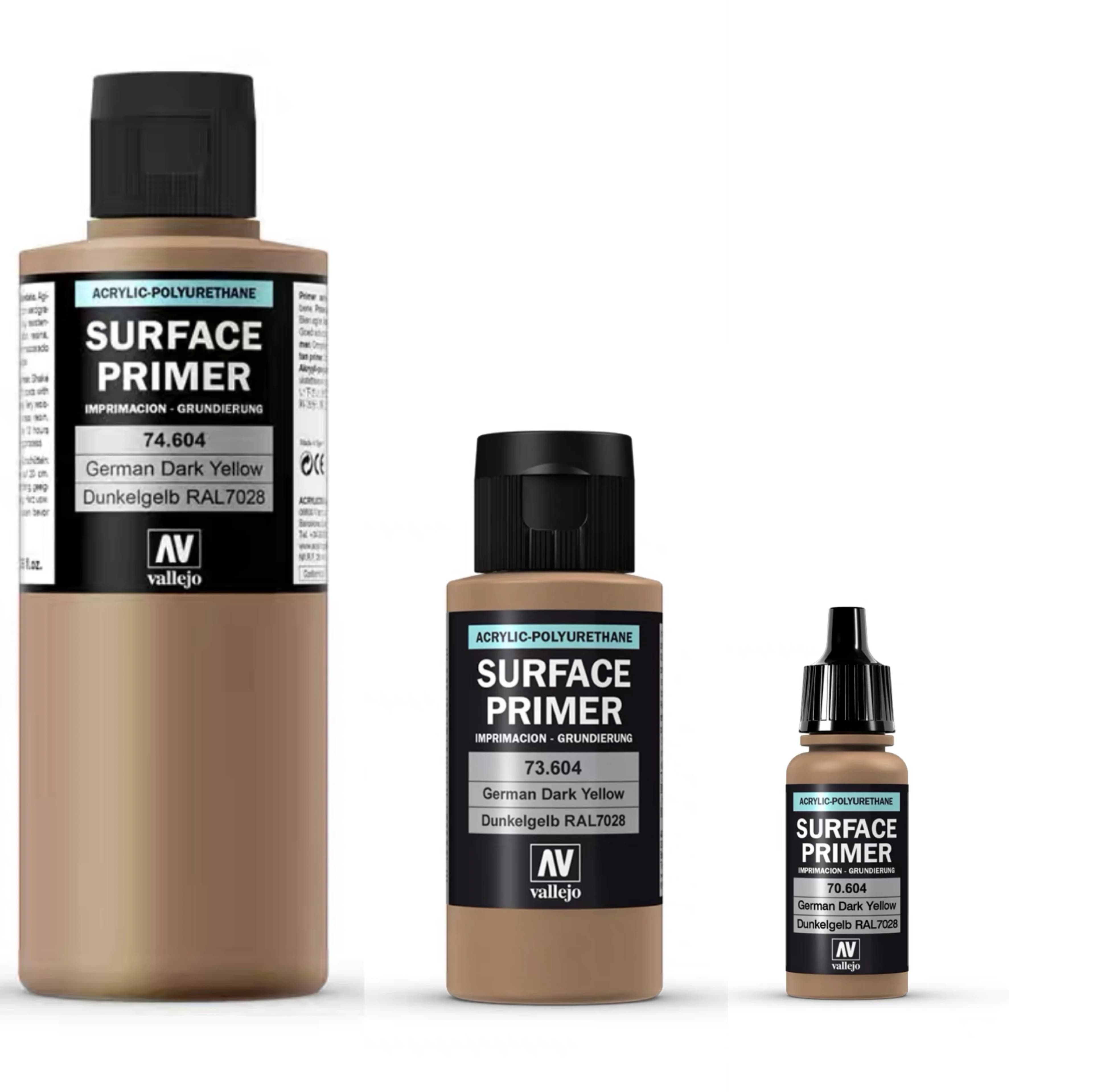 Vallejo Surface Primer Polyuréthane Acrylique, 17/60/200 ml