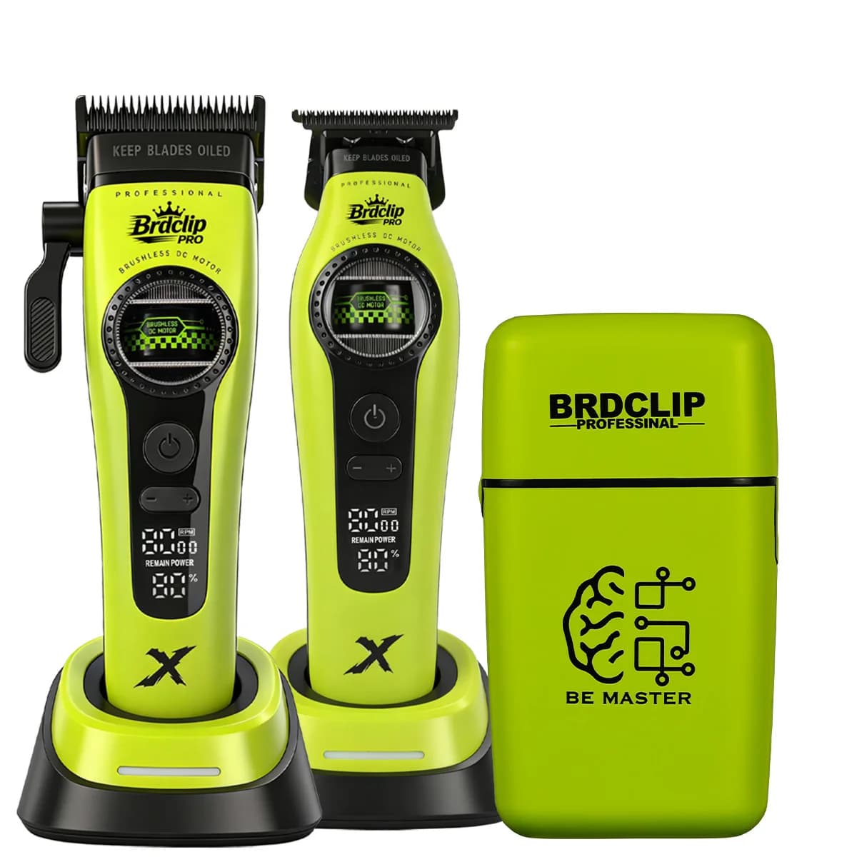 Tondeuse à cheveux professionnelle BRDCLIPR 898CT 8000 tr/min, moteur sans balais à rotor externe, lame détachable, tondeuse électrique, rasoir