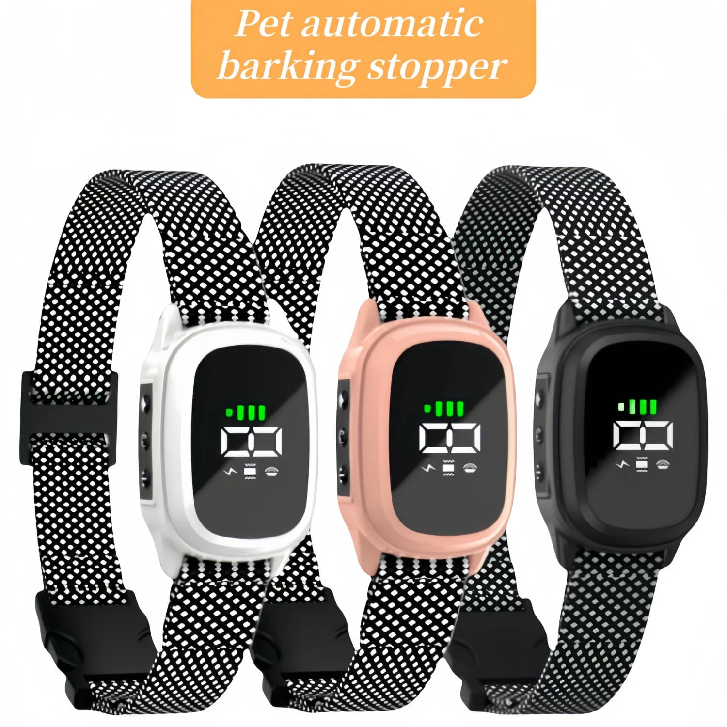 Dispositif anti-aboiement pour chien, étanche, ultrasonique, anti-aboiement par vibration, collier anti-aboiement, collier d'entraînement pour