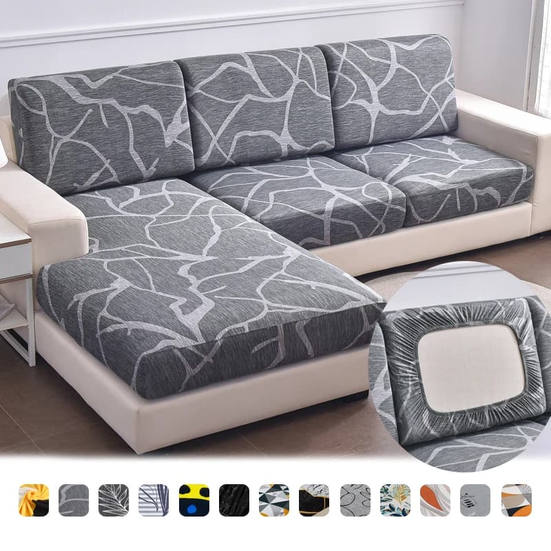 Housses de coussin de canapé extensibles, housses de coussin de siège de canapé, protection de meubles antidérapante de remplacement pour coussins