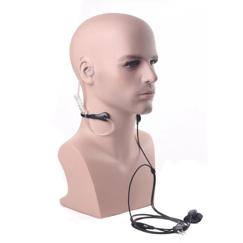 Baofeng – Microphone à gorge pour talkie-walkie et CB, micro PTT, Laryngofon, casque d'écoute, Tube d'air, oreillette, Radio UV-5R UV B5 GT-3TP
